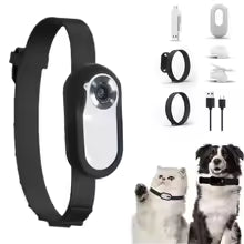 Cámara portátil para mascotas HD 1080p, grabadora desmontable para mascotas, antivibración, vista para perros y gatos, Collar de cámara para pulgar, alta definición para exteriores
