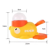 Juguete interactivo 2 en 1 para perros, dispensador automático de comida para mascotas, diseño de pato de dibujos animados, comida lenta, alimentador de aperitivos para mascotas para entrenamiento de perros